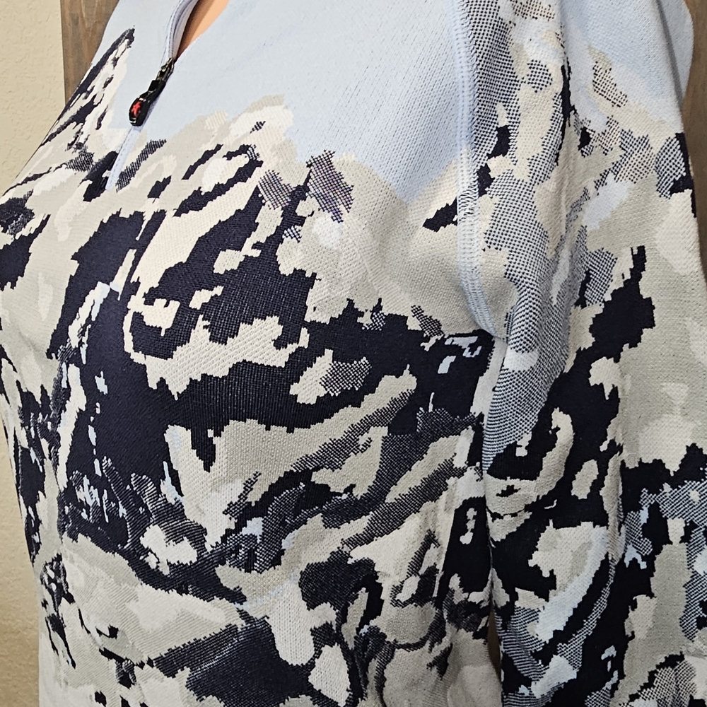 Perfect Moment Camouflage Sweatshirt - Black and Cream